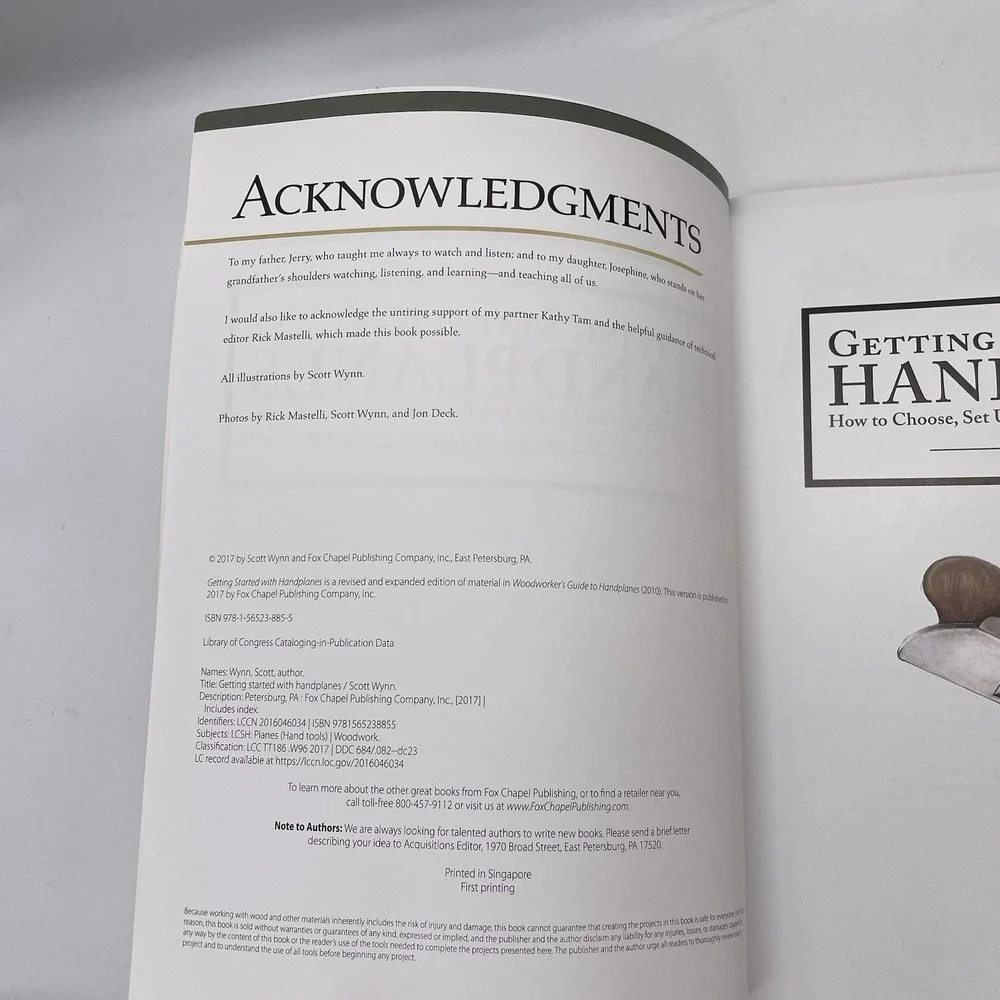Getting Started with Handplanes: How to Choose,‎ Set up, & Use Planes Scott Wynn